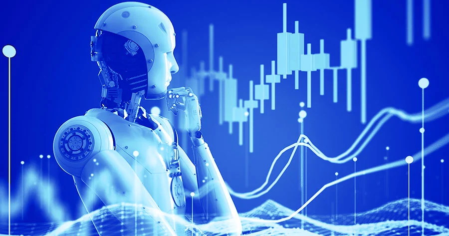 AI-powered trading bots executing trades automatically